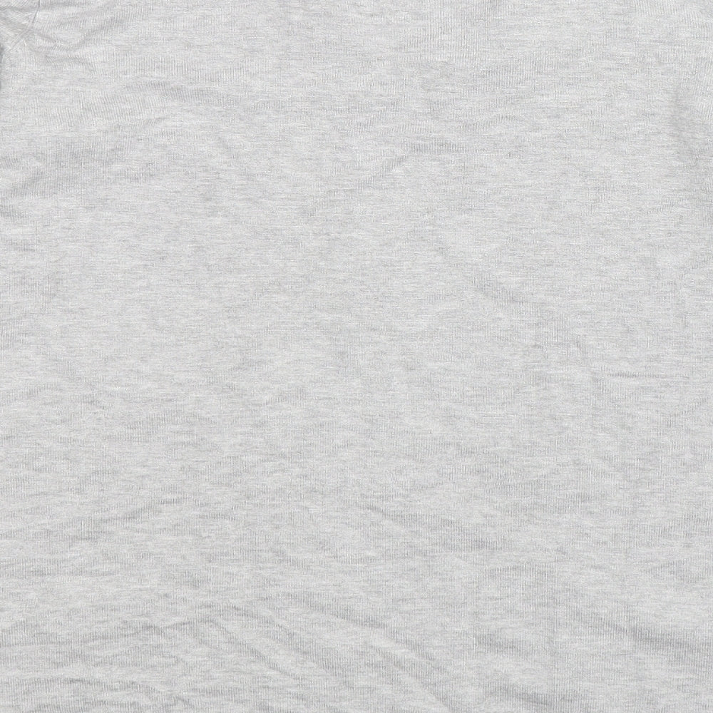 Brand and care label for Preworn women’s grey knit jumper, size XL