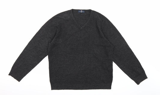Blue Harbour Mens Grey Knit Pullover Jumper Size L