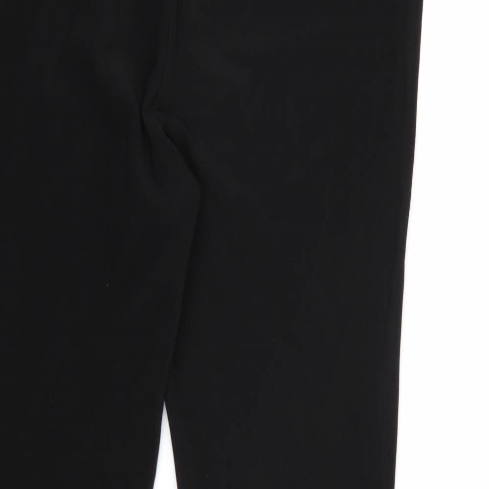 Preworn Womens Black Trousers Size 18 L28 in