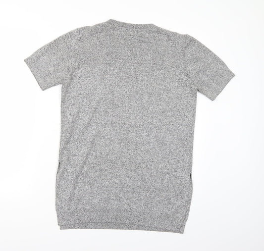 Topshop Womens Grey Knit Pullover Jumper Size 10