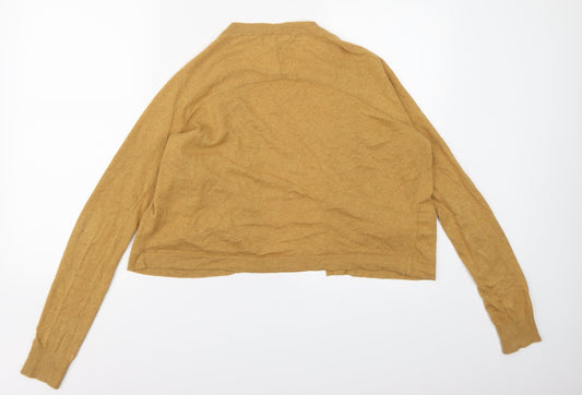 Limited Collection Womens Yellow Knit Cardigan Jumper Size S