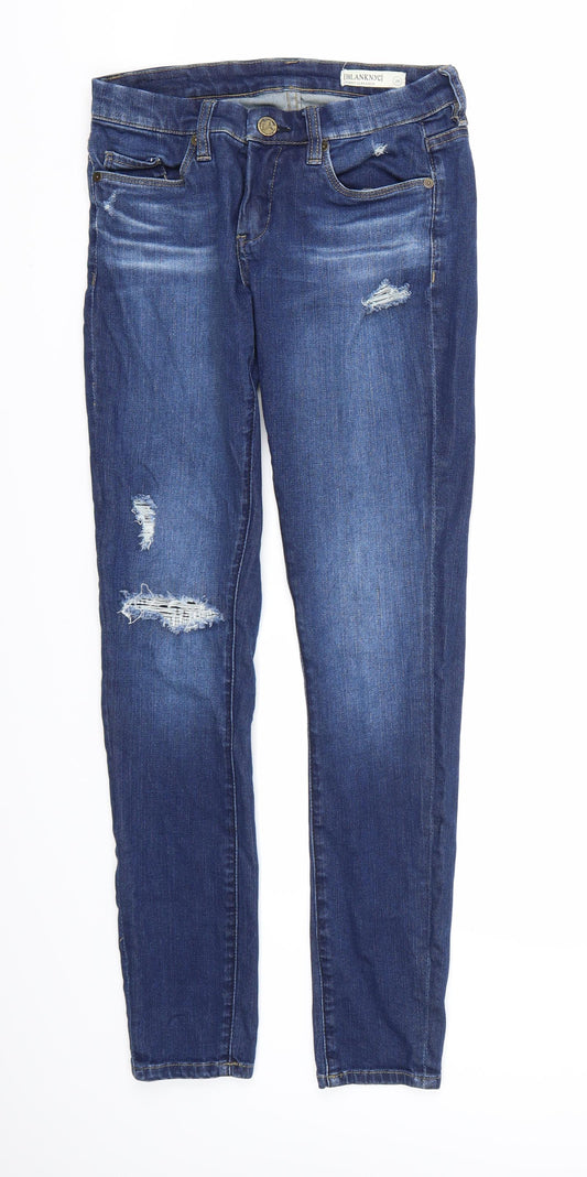 BLANKNYC Mens Blue Denim Skinny Jeans L28 in