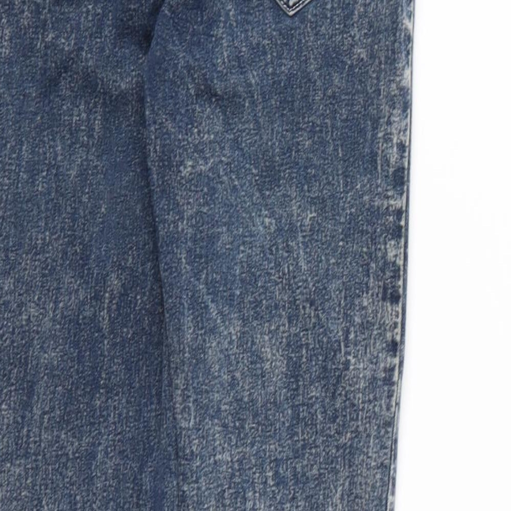 Brand and care label for Kylie girls’ blue denim skinny jeans, size 12, years - acid wash