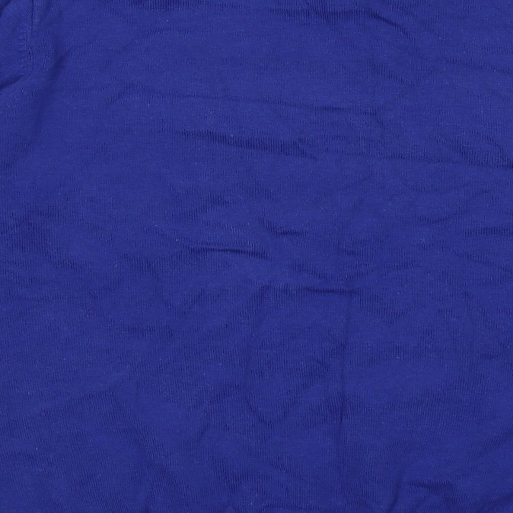 Brand and care label for Lee Cooper women’s blue knit jumper, size L
