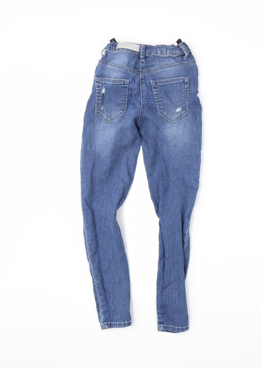 Matalan Girls Blue Denim Skinny Jeans Size 9 Years