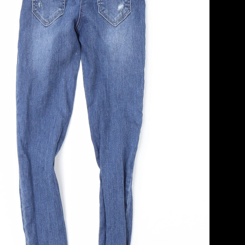 Matalan Girls Blue Denim Skinny Jeans Size 9 Years