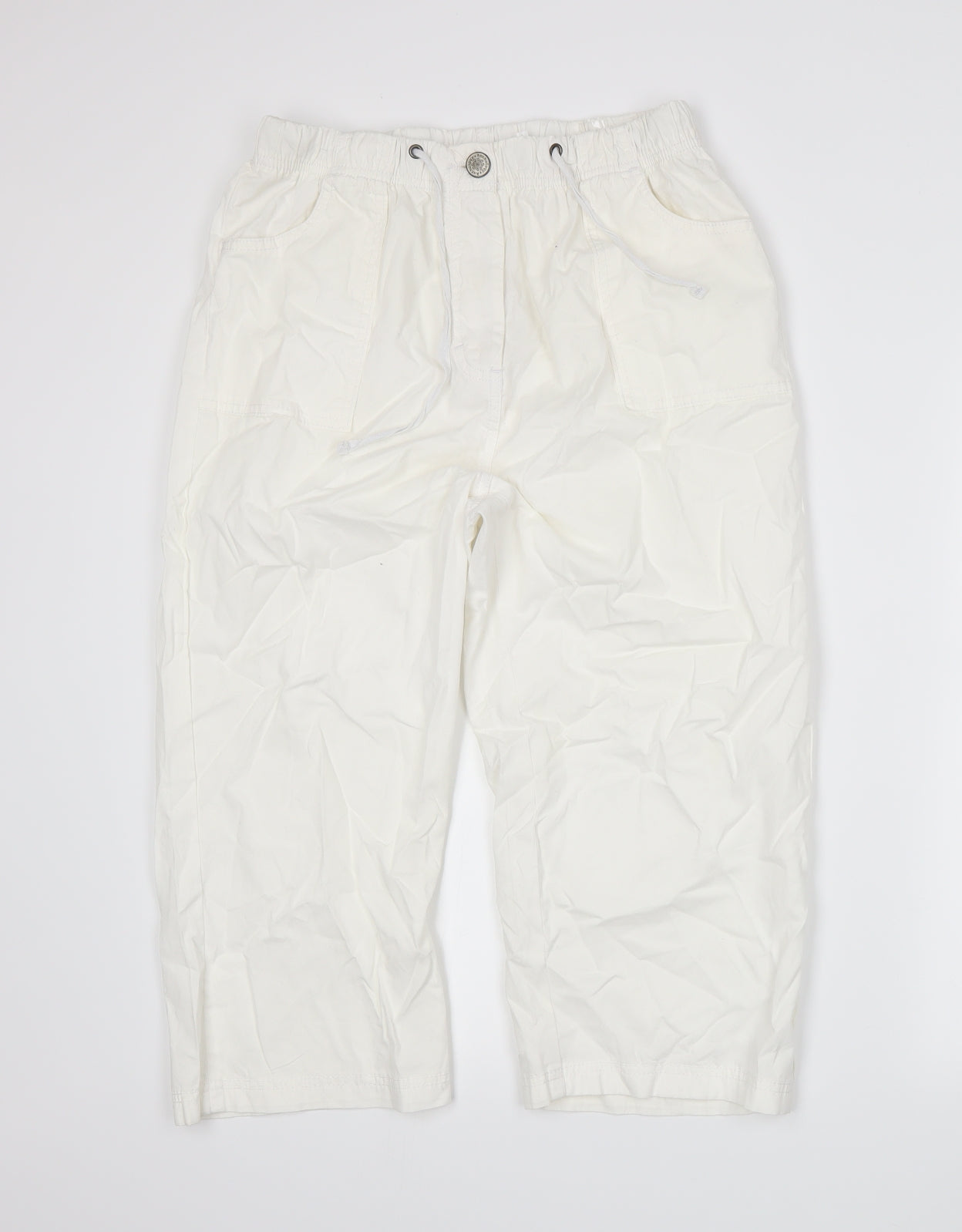 Anthology Womens White Trousers Size 14