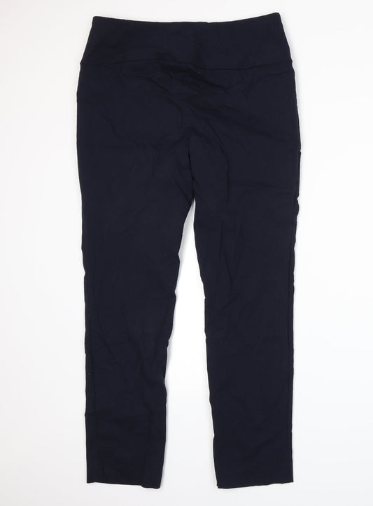 Cleo Womens Blue Trousers Size M L27 in
