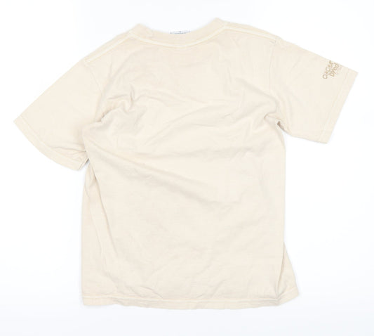 Crazy Shirts Girls Beige Basic T-Shirt Size M