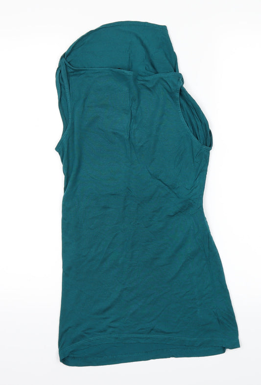 Ann Taylor Womens Green Basic T-Shirt Size XS