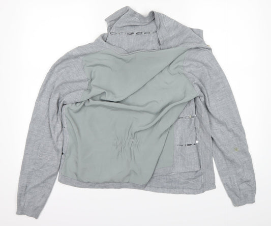 Per Una Womens Grey Cardigan Jumper Size 14