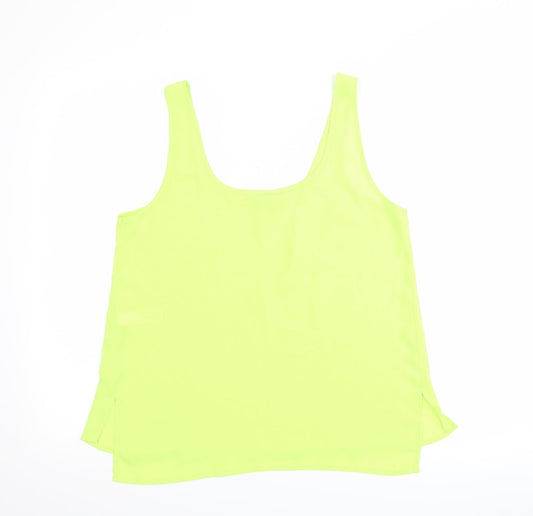 Topshop Womens Green Basic Tank Size 8