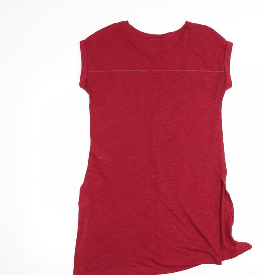 NEXT Womens Purple T-Shirt Dress Size 10 - slogan