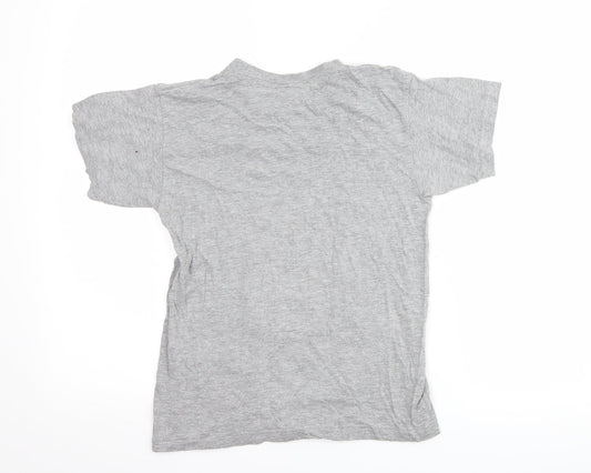 B&C collection Girls Grey Basic T-Shirt Size 9-10 Years - horse