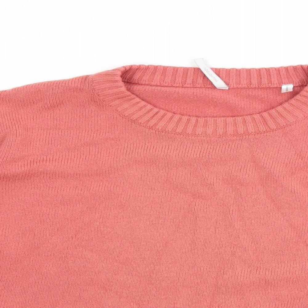 Anthology Womens Pink Pullover Jumper Size 24