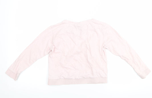 NEXT Girls Pink Basic T-Shirt Size 6 Years