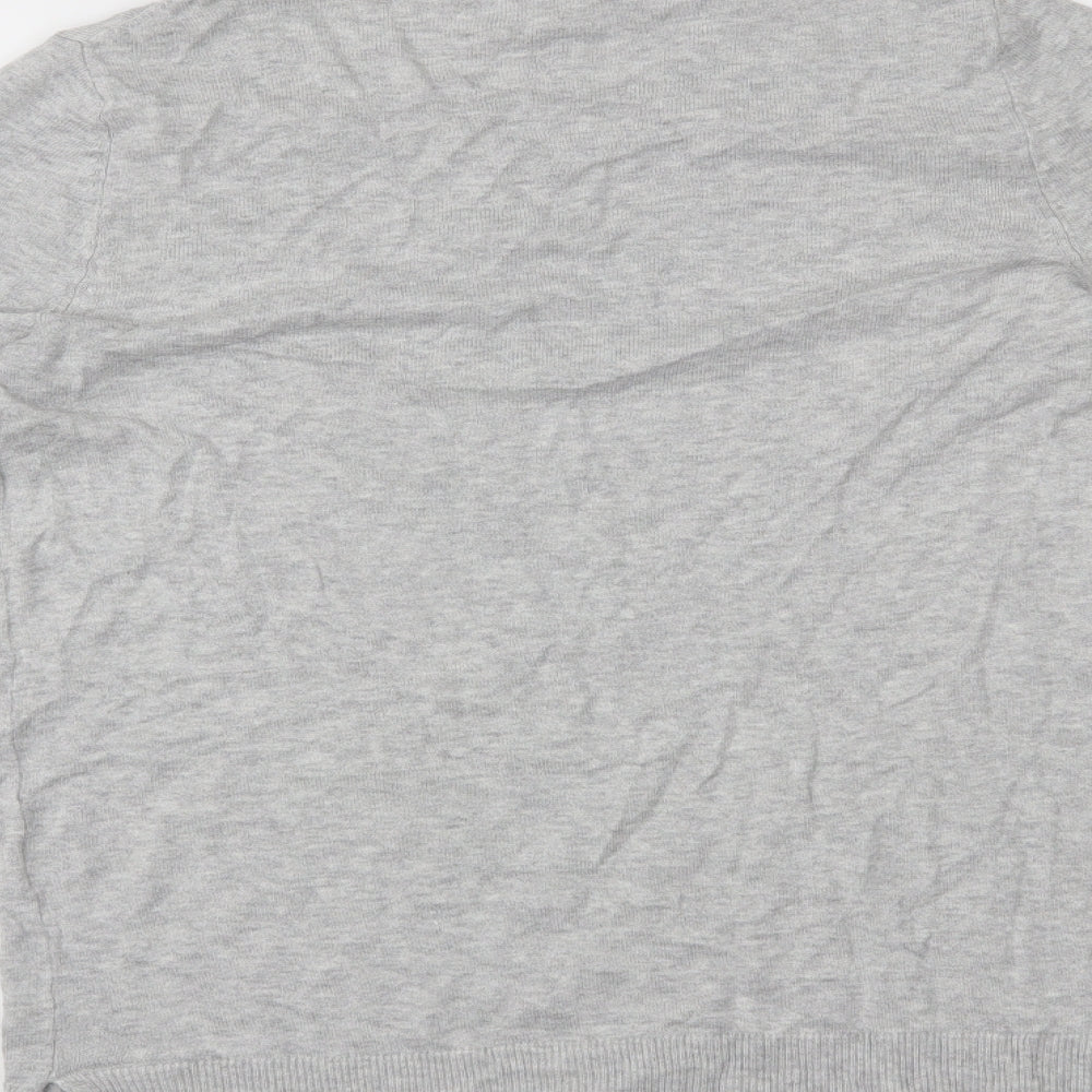 Brand and care label for Next women’s grey jumper, size UK 8