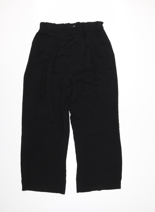 Desires Womens Black Trousers Size 14 L28 in
