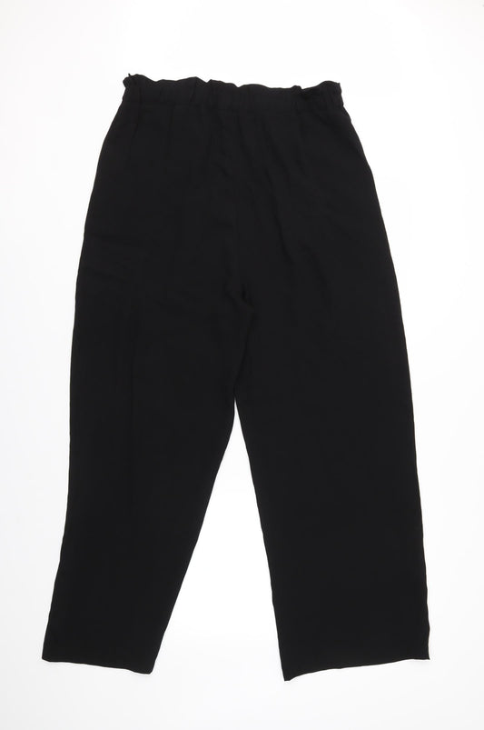 Desires Womens Black Trousers Size 14 L28 in