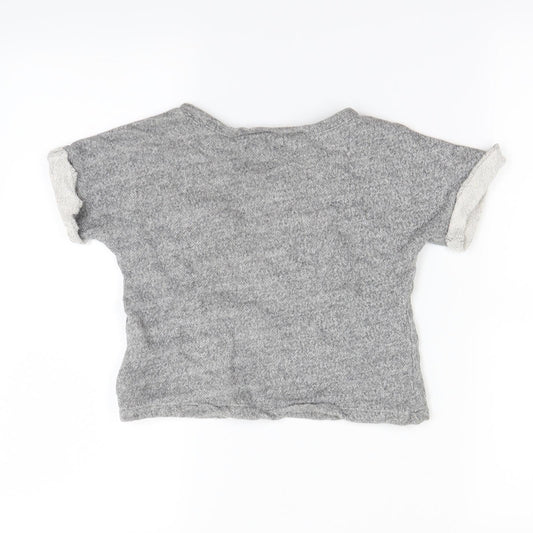 Gap Girls Grey Pullover Jumper Size 3-4 Years