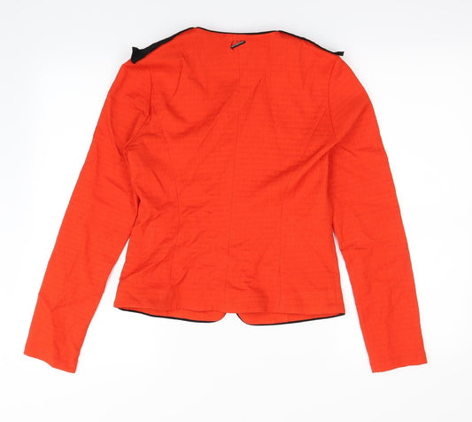 One Step Womens Red Cardigan Jumper Size 10