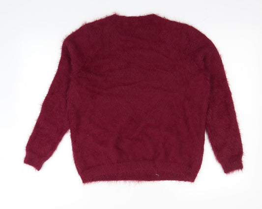 Migle + me Womens Purple Pullover Jumper Size S