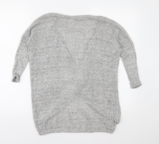 River Island Womens Grey Knit Pullover Jumper Size 6