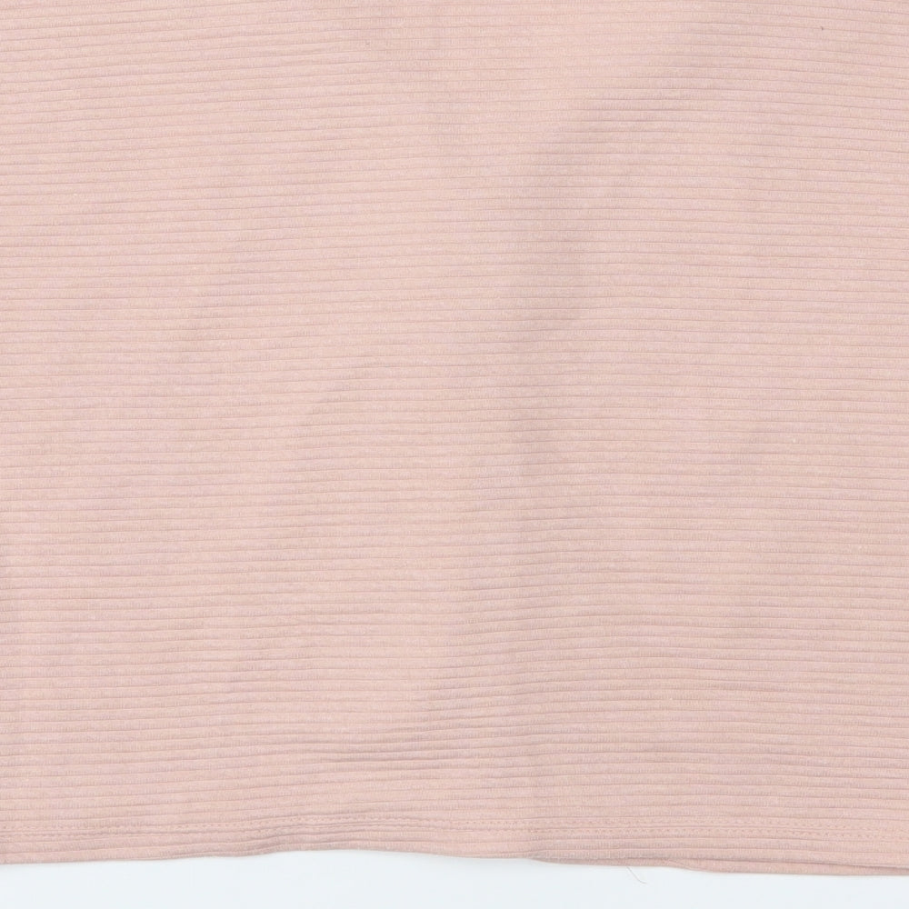 Jennyfer Womens Pink Jersey Jacket Size M
