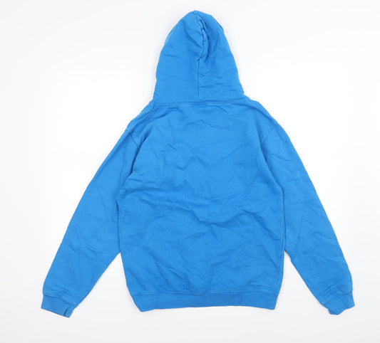 All We Do is Womens Blue Jersey Pullover Hoodie Size S - Lifeboat