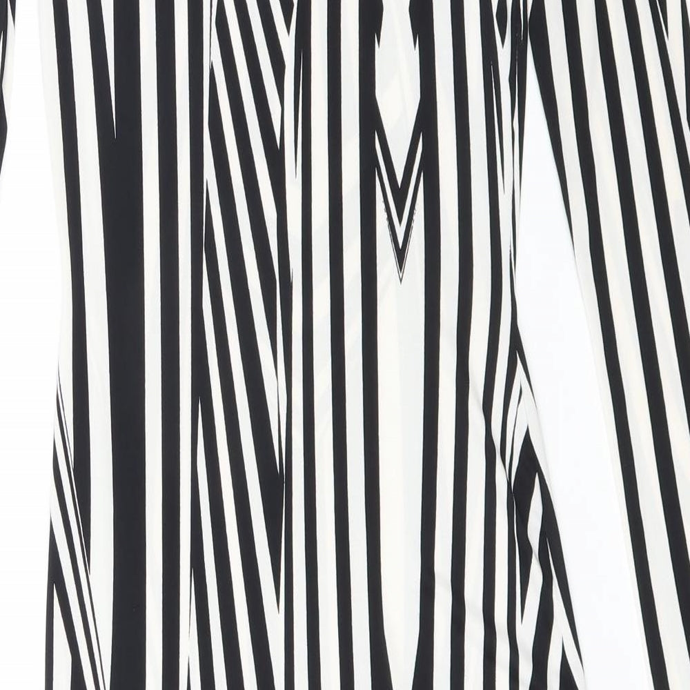 Topshop Womens Black Geometric Bodycon Size 8