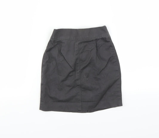 Additional front view of Marks & Spencer girls’ grey mini skirt, size 2-3, years