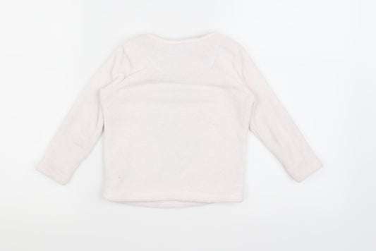 Primark Girls White Geometric Top Pyjama Top Size 2-3 Years - Thick soft material