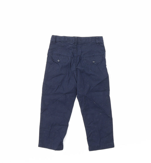 Preworn Boys Blue Chino Trousers Size 2 Years