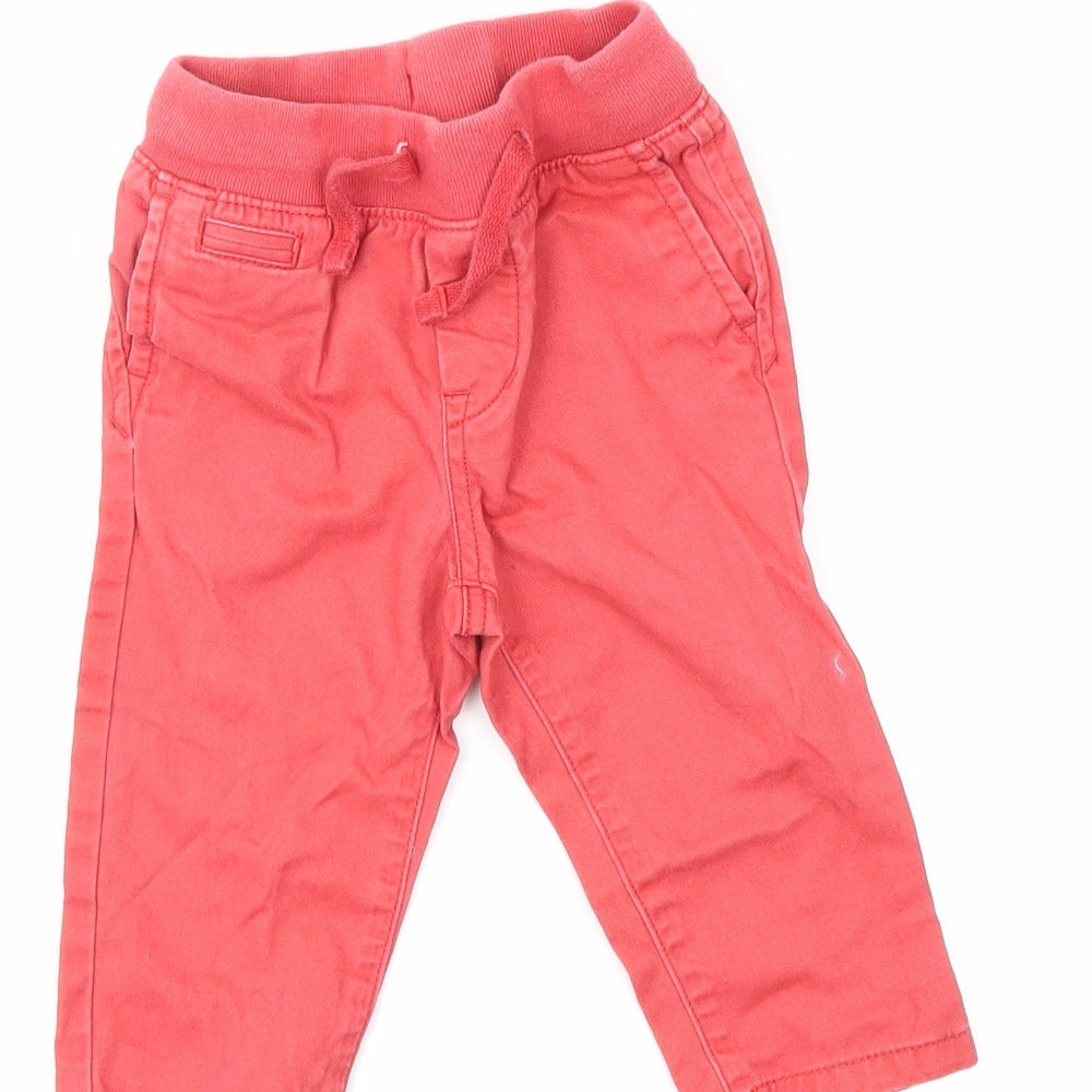 Brand and care label for Gap Baby Pink Trousers, size 12, Months