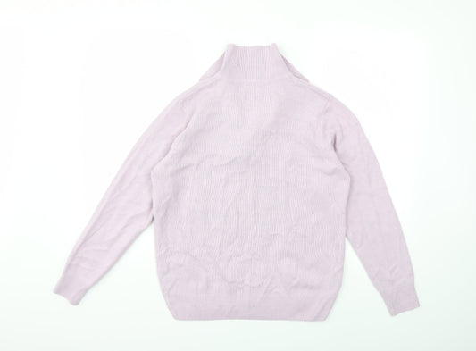 Damart Womens Purple Knit Pullover Jumper Size 16