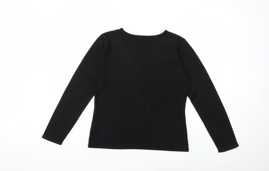 Bonmarché Womens Black Pullover Jumper Size S