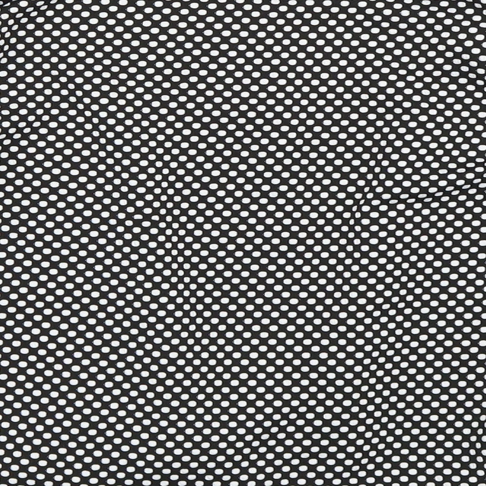 Kim Rogers Womens Black Polka Dot Jacket Blazer Size M