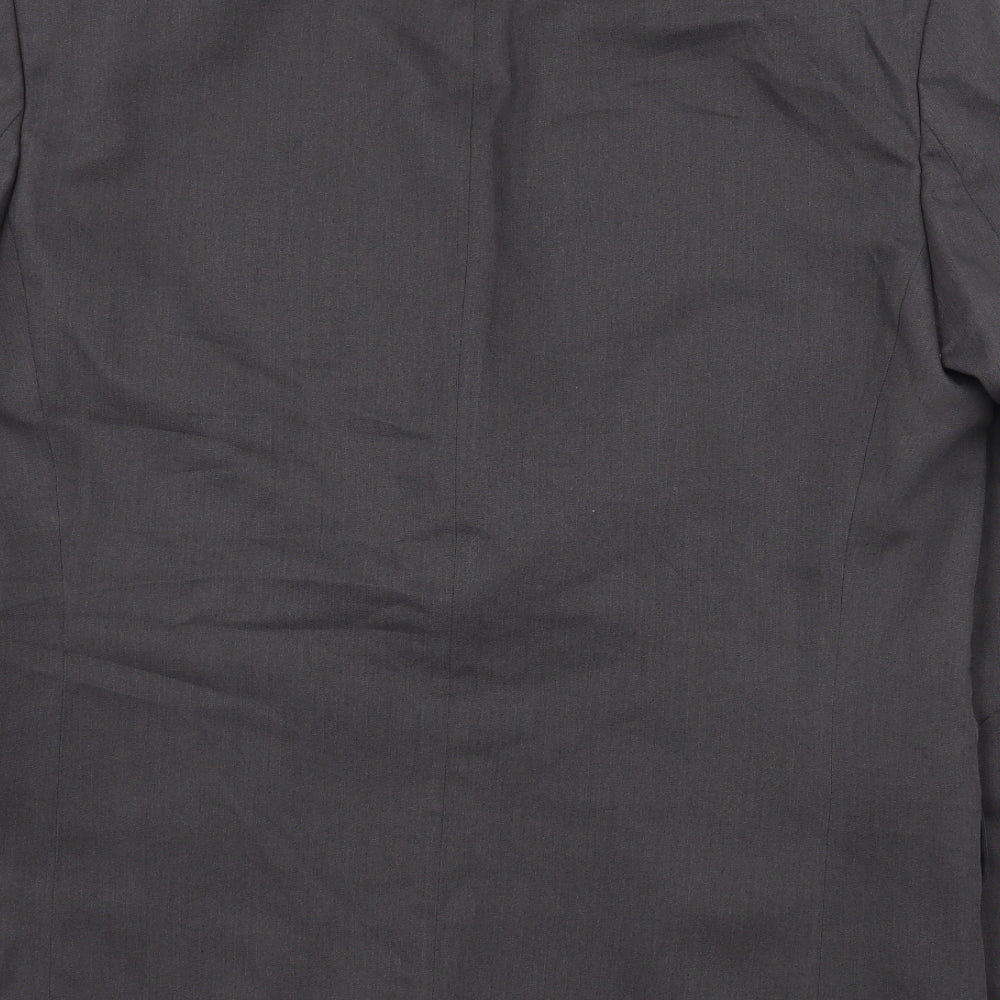 Brand and care label for C&A men’s grey jacket suit jacket, size L