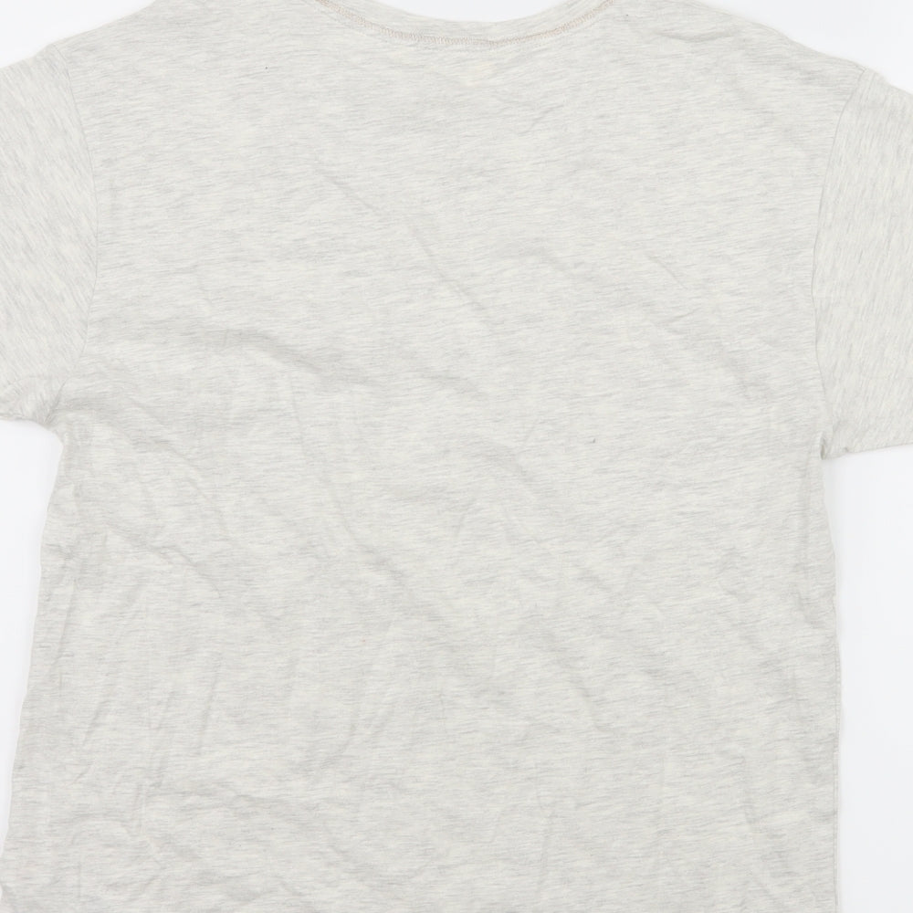 Marks and Spencer Womens Ivory Solid Jersey Top Pyjama Top Size 8 - & Relax