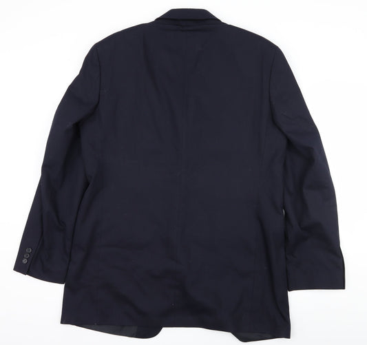 Marks and Spencer Mens Blue Jacket Suit Jacket Size L