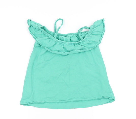 John Lewis Womens Green Basic T-Shirt Size 10