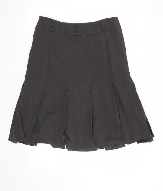 Linea Womens Grey A-Line Skirt Size 12