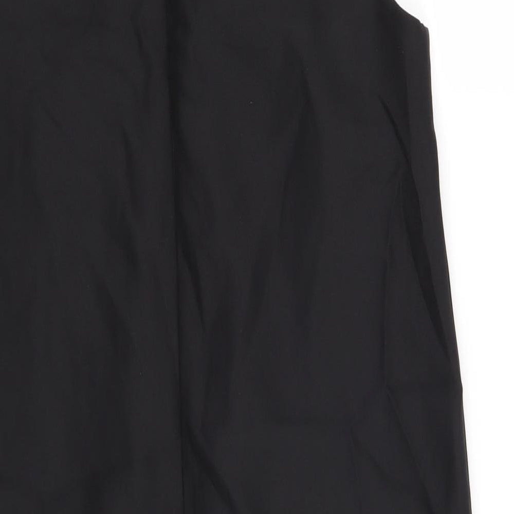 Brand and care label for River Island women’s black shift, size UK 6