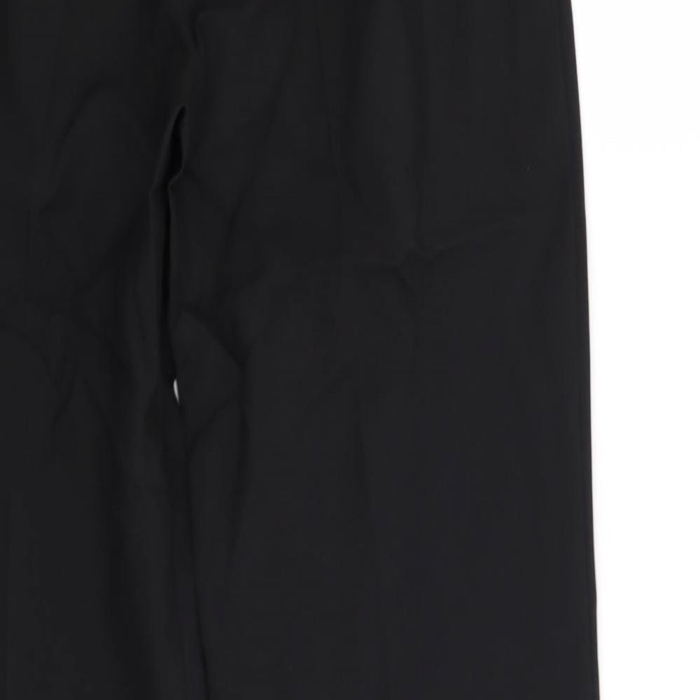 Brand and care label for NL Collection women’s black trousers, size UK 14, 31-inch leg