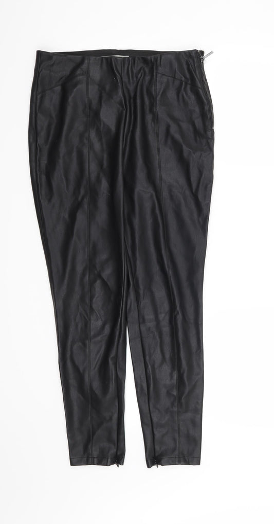 Dorothy Perkins Womens Black Trousers Size 12 L27 in