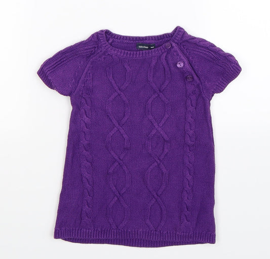 Gap Baby Purple Knit Pullover Jumper Size 12-18 Months