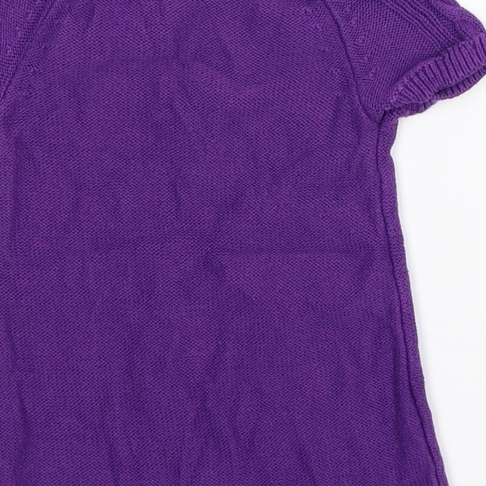 Brand and care label for Gap Baby Purple Knit jumper, size 12-18, Months