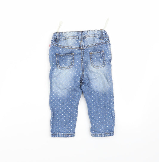 Ergee Girls Blue Capri Jeans Size 9-12 Months