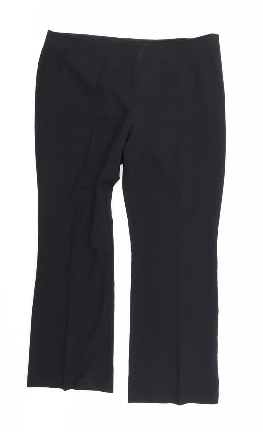 Marks and Spencer Womens Black Trousers Size 40 in L27 in