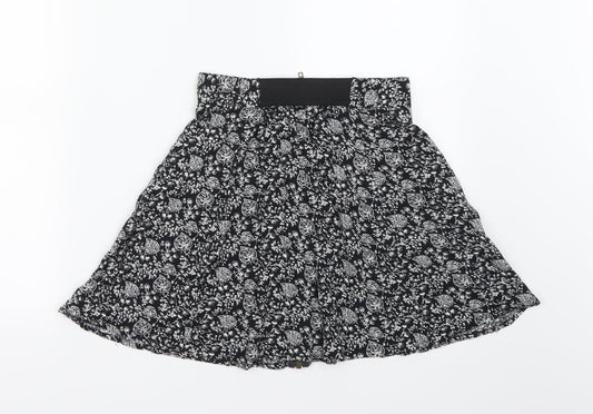 Cooperative Womens Beige Floral Flare Skirt Size XS